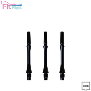 COSMO DARTS(RX_[c) Fit Shaft GEAR(tBbgVtg MA) X bN DubN 3@(_[c Vtg darts shaft Slim Lock Black)