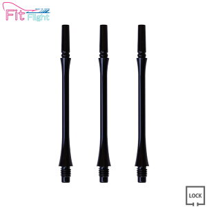 COSMO DARTS(�R�X���_�[�c) Fit Shaft GEAR(�t�B�b�g�V���t�g �M�A) �X���� ���b�N D�u���b�N ��8���@(�_�[�c �V���t�g darts shaft Slim Lock Black)