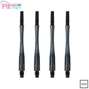 COSMO DARTS(�R�X���_�[�c) Fit Shaft COLOR Carbon(�t�B�b�g�V���t�g �J���[�J�[�{��) �n�C�u���b�h ���b�N �p�[���u���b�N ��8���@(�_�[�c �V���t�g darts shaft Hybrid Lock Pearl Black)