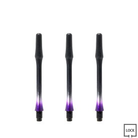 JOKERDRIVER(ジョーカードライバー) 零-ZERO- Gradation SHAFT ＜ブラック 強化タイプ＞ 35mm(ML) ＜パープル＞　(ダーツ シャフト darts shaft Black Purple 黒 ゼロシャフト グラデーション プラクティス)