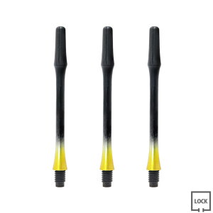 JOKERDRIVER(�W���[�J�[�h���C�o�[) ��-ZERO- Gradation SHAFT ���u���b�N �����^�C�v�� 41.5mm(XXL) ���C�G���[���@(�_�[�c �V���t�g darts shaft Black Yellow �� �[���V���t�g �O���f�[�V���� �v���N�e�B�X)