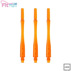 COSMO DARTS(�R�X���_�[�c) Fit Shaft GEAR(�t�B�b�g�V���t�g �M�A) �n�C�u���b�h ���b�N �I�����W ��8���@(�_�[�c �V���t�g darts shaft Hybrid Lock Orange)