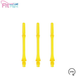 COSMO DARTS(�R�X���_�[�c) Fit Shaft GEAR(�t�B�b�g�V���t�g �M�A) �X���� �X�s�� �C�G���[ ��4���@(�_�[�c �V���t�g darts shaft Slim Spin Yellow)