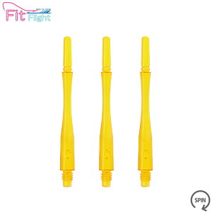 COSMO DARTS(RX_[c) Fit Shaft GEAR(tBbgVtg MA) nCubh Xs CG[ 7@(_[c Vtg darts shaft Hybrid Spin Yellow)