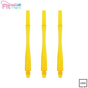 COSMO DARTS(RX_[c) Fit Shaft GEAR(tBbgVtg MA) nCubh bN CG[ 8@(_[c Vtg darts shaft Hybrid Lock Yellow)
