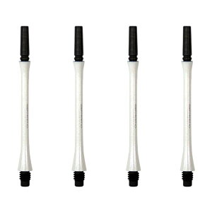 COSMO DARTS(�R�X���_�[�c) Fit Shaft COLOR Carbon(�t�B�b�g�V���t�g �J���[�J�[�{��) �X���� �p�[���z���C�g�@(�_�[�c �V���t�g darts shaft Slim Pearl White)