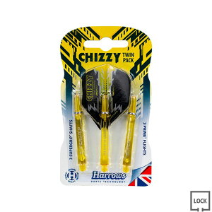 Harrows(�n���[�Y) TWIN PACK CHIZZY(�c�C���p�b�N �`�Y�B) �f�C�u�E�`�Y�l���I�胂�f���@(�_�[�c �V���t�g darts shaft)