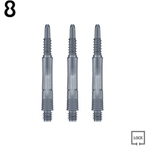 8FLIGHT(�G�C�g�t���C�g) KEITA ONO �V���t�g FIXED 25mm �N���A�u���b�N ��400897�� ����b���I�胂�f���@(�_�[�c �V���t�g darts shaft)