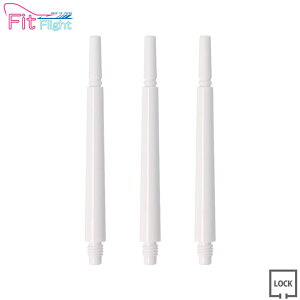 COSMO DARTS(�R�X���_�[�c) Fit Shaft GEAR(�t�B�b�g�V���t�g �M�A) �m�[�}�� ���b�N �z���C�g ��8���@(�_�[�c �V���t�g darts shaft Normal Lock White)