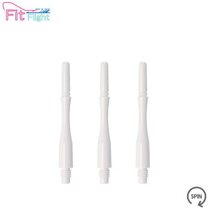 COSMO DARTS(�R�X���_�[�c) Fit Shaft GEAR(�t�B�b�g�V���t�g �M�A) �n�C�u���b�h �X�s�� �z���C�g ��4���@(�_�[�c �V���t�g darts shaft Hybrid Spin White)