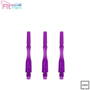 COSMO DARTS(�R�X���_�[�c) Fit Shaft GEAR(�t�B�b�g�V���t�g �M�A) �n�C�u���b�h ���b�N �p�[�v�� ��3���@(�_�[�c �V���t�g darts shaft Hybrid Lock Purple)