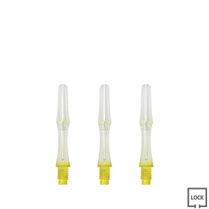 JOKERDRIVER(�W���[�J�[�h���C�o�[) ��-ZERO- Gradation SHAFT ���N���A �����^�C�v�� 18mm(S) ���C�G���[���@(�_�[�c �V���t�g darts shaft Clear Yellow �[���V���t�g �O���f�[�V���� �v���N�e�B�X)