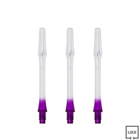 JOKERDRIVER(ジョーカードライバー) 零-ZERO- Gradation SHAFT ＜クリア 強化タイプ＞ 35mm(ML) ＜パープル＞　(ダーツ シャフト darts shaft Clear Purple ゼロシャフト グラデーション プラクティス)