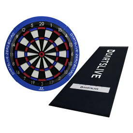 【セット商品】DARTSLIVE-ZERO BOARD ＆ DARTSLIVE 防炎ラベル付スローマット 送料無料