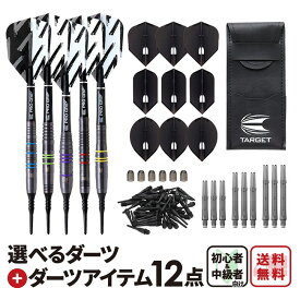 ★初心者＆中級者向けダーツセット【ダーツアイテム12点セットで7200円】！！　(ダーツ バレル ダーツセット タングステン ダーツケース ダーツ フライト ダーツ シャフト ダーツ 矢 自宅 ダーツセット)