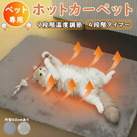 ＼最終SALE★10％OFF&最安2322円！／ ペットヒーター ペット用ホットカーペット 猫 犬 ヒーターマット 9段階温度調節 12時間タイマー PSE認証 噛み付き防止 防水 洗濯可 寒さ対策 暖房器具 在庫限り 早い者勝ち【最強配送】