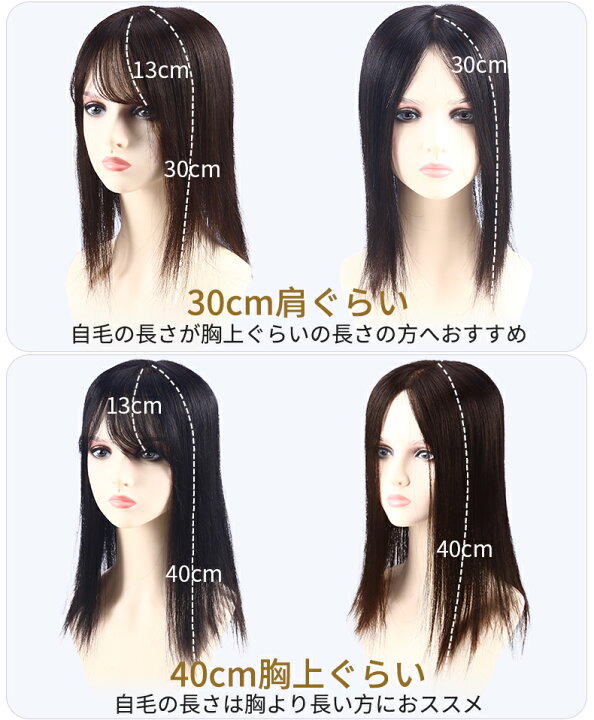 楽天市場】【試着/返品OK！送料無料】部分ウィッグ 人毛100%レミヘアー  