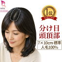 800円OFFクーポンあり 4/14 20:00-4/18 23:59まで【試着可能 返品OK】初心者向け 7×10cm 部分ウィッグ ポイント ウィ…