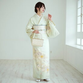 【レンタル】 訪問着 レンタル 結婚式 着物レンタル 20点セット 古典柄 レトロ アンティーク系 フリーサイズ（身長153-168cm） フルセット 女性 緑系 花 女性 ピンク 紫 フォーマル 桜 流水 唐花 お宮参り 食事会 七五三 パーティー 結婚式 二次会 入学式 卒業式