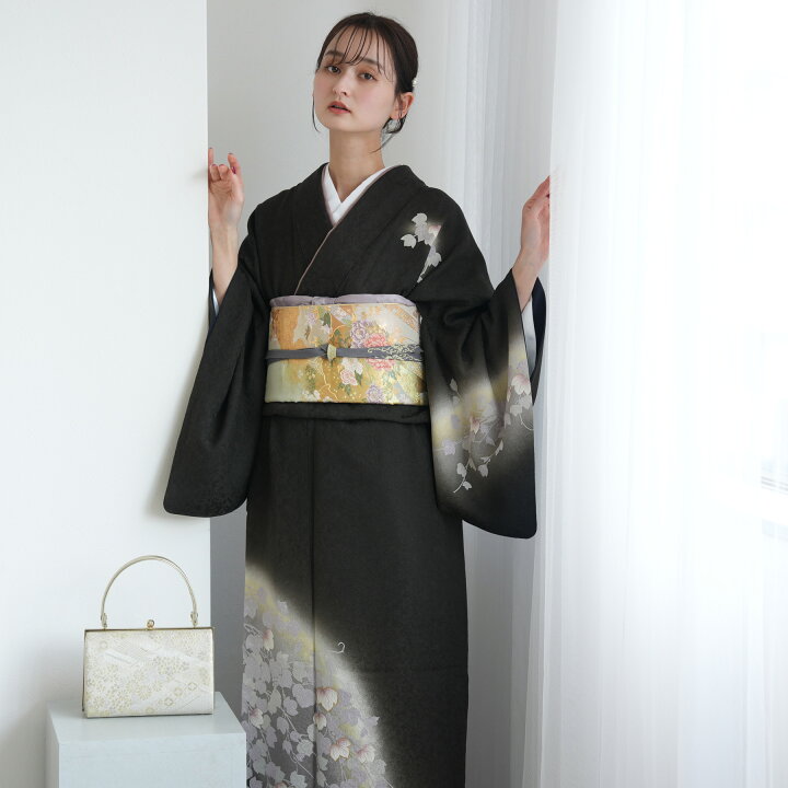 付け下げ訪問着背のたかいひと若い人正絹結婚式パーティー入学式広襟