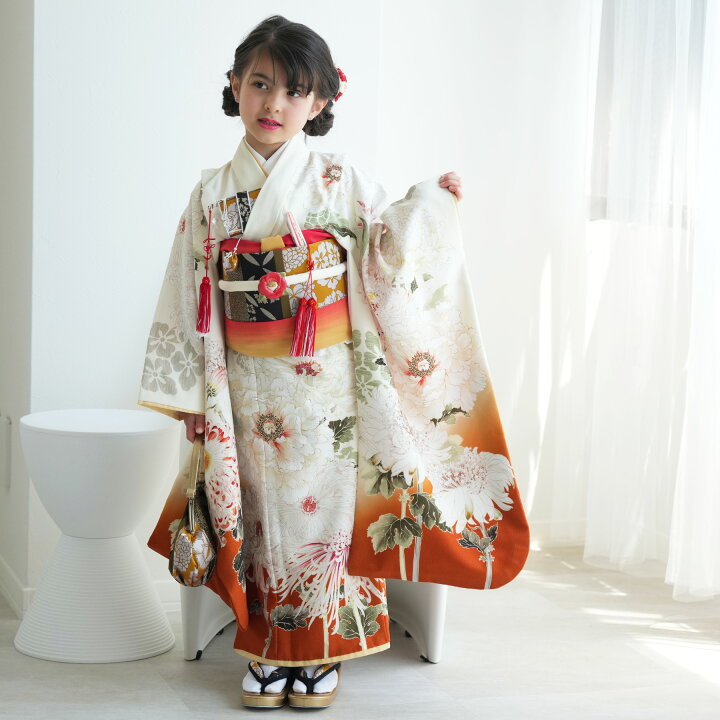 楽天市場】【レンタル】 七五三 7歳 着物 セット 芸艸堂 UNSODO 105cm 
