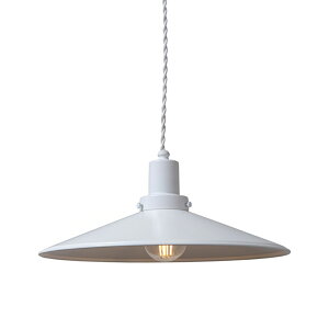 【ペンダントライト Mサイズ 1灯 ホワイト】 アルミニウム 専用電球付き LED電球 ライト 照明 引掛シーリング 室内用 ダイニングライト キッチンライト 天井照明 天井ライト 天井吊り下げ 白