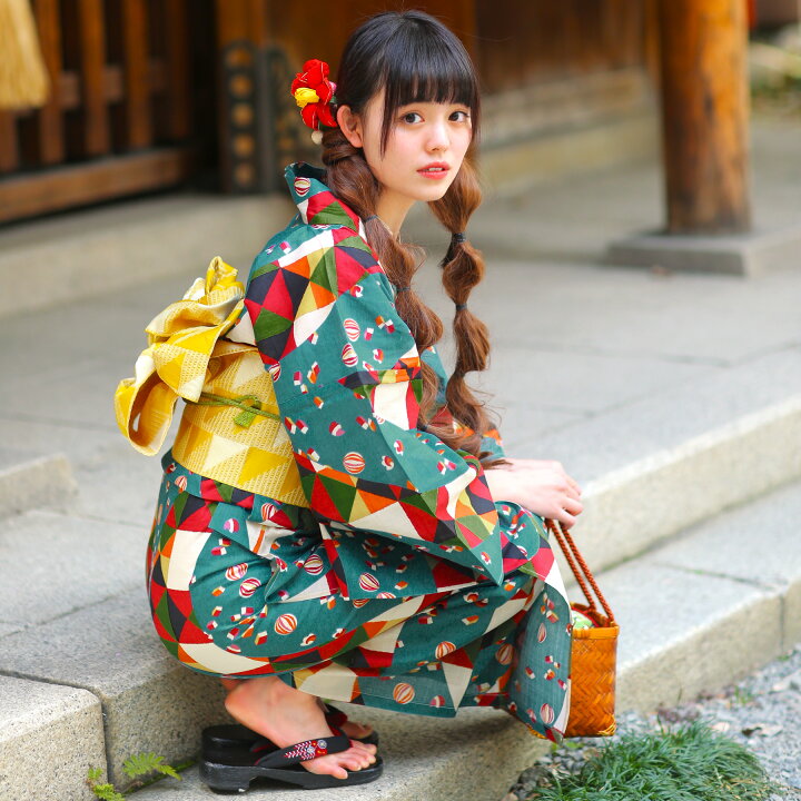 楽天市場】【utatane 高級変わり織 浴衣3点セット 昭和モダンの 