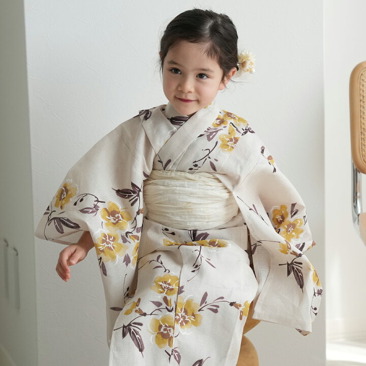 楽天市場】【ひよこ商店 kids 高級変わり織 子供浴衣3点セット 