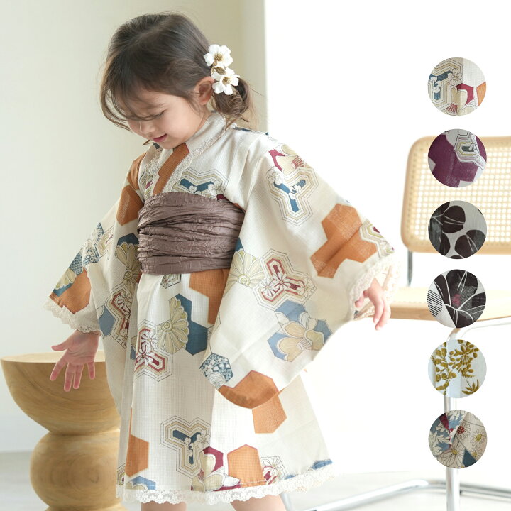 楽天市場】【33%OFF】 浴衣ドレス 子供 女の子 2点セット（ワンピース  