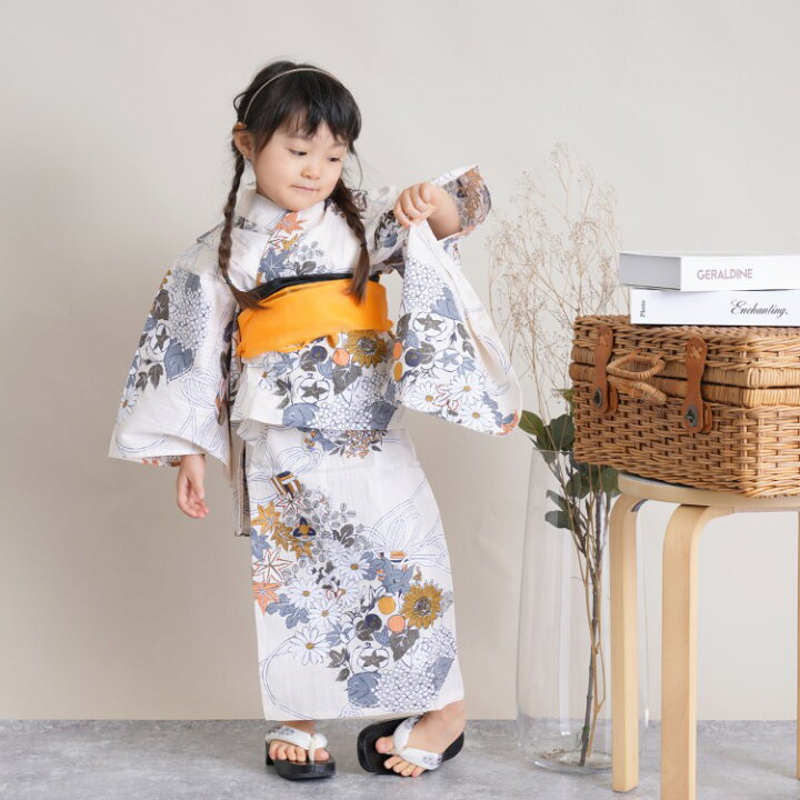楽天市場 子供浴衣 4点セット 浴衣 帯 下駄 キッズ 浴衣 子供 女児浴衣 女の子 浴衣セット お祭 お遊戯 七夕 幼稚園 保育園 こどもゆかた 100 110 1 Kids 3才 10才 古典柄 大正浪漫 レトロ かわいい ひよこ商店