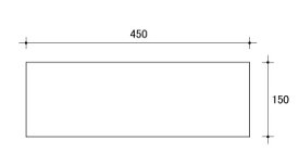 アルミ 複合板(150mm×450mm)アルミ/複合版/無地/白無地/看板/表示板
