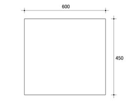 アルミ複合板（600mm×450mm）アルミ/複合版/無地/白無地/看板/表示板
