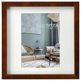 ハクバ フォトフレーム tetra（テトラ） 2Lサイズ 1面 ブラウン FSQTT-BR2L1 4977187491814 額縁 おしゃれ 写真たて 壁掛け かわいい 木製