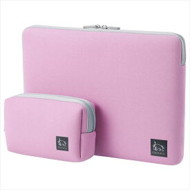 【アウトレット 訳あり特価】Chululu（チュルル） PCインナーケース 11.6インチ＆マルチポーチ ピンク SCH-PCMP116PK 4977187328165 PCケース タブレットケース インナーケース