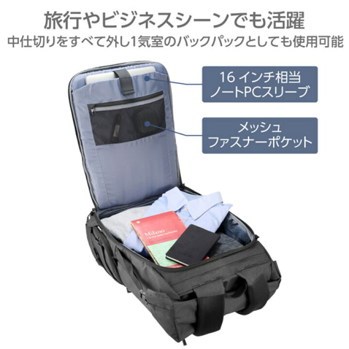 楽天市場】ハクバ プラスシェル シティ ロールトップバックパック26 