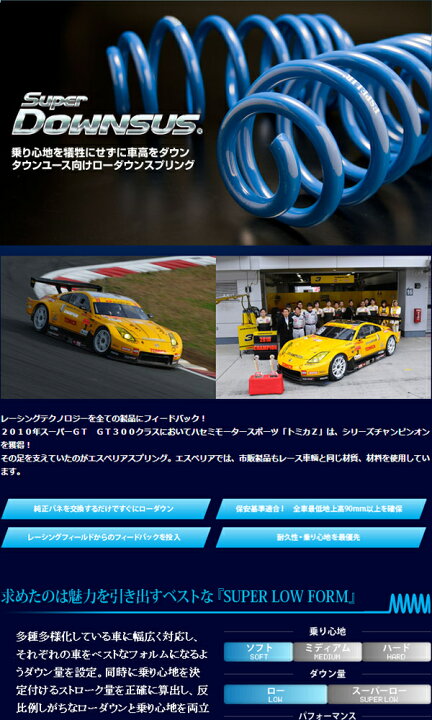 ESPELIR ( エスペリア )【 Super ダウンサス 】日産 フーガ 2WD 3.5L 