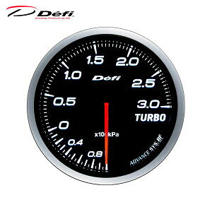 【レターパックプラス650】 Defi(デフィ)アドバンス BF φ60 ターボ計 300kPa ホワイト【DF14701】