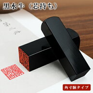 オリジナル書体新登場！【角印1位入賞！】黒水牛 角寸胴 白文 朱文 書道 12.0mm 15.0mm 18.0mm 21.0mm 24…