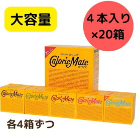 【大容量80本】大塚製薬 カロリーメイト アソートパック ブロック 4本入 20箱入 チーズ味 フルーツ味 チョコレート味 メープル味 バニラ味 各4箱ずつ 栄養 バランス栄養食 Calorie Mate カロリーメート