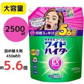 ワイドハイター EX パワー 詰め替え 漂白剤 2500ml ワイドハイター exパワー 洗濯　大容量 業務用 BIG　衣料用漂白剤 洗濯用