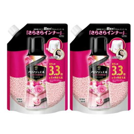 【大容量】レノア アロマジュエル ビーズ アンティークローズ ＆フローラル 詰め替え 1410ml ×2　ピンク レノアビーズ アンティーク 香り付け 通常の約3.3倍　アロマジュエルビーズ