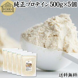 純正プロテイン 500g×5個 ソイプロテイン 大豆プロテイン 香料 無添加 コスパ 女性 ダイエット プレーン 100％ 高校生 高齢者 お試し パウダー 粉末 たんぱく質 植物 タンパク質 サプリ サプリメント 大容量 メンズ レディース 美容 ファスティング ダイエット 筋トレ 減量