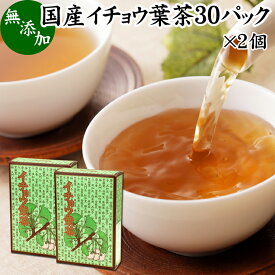 イチョウ葉茶 30パック×2個 いちょう葉茶 いちょう茶 イチョウ茶 銀杏葉茶 銀杏茶 ギンコ茶 国産 徳島県産 無農薬 農薬不使用 健康茶 ティーパック ティーバッグ 薬草茶 ノンカフェイン カフェインレス デカフェ 無添加 無着色 100％ 健康飲料 健康食品 煮出し お茶 サプリ