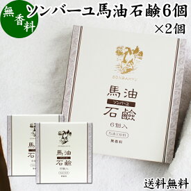 馬油 石鹸 6個入×2個 ソンバーユ 馬油 石けん せっけん 尊馬油 薬師堂 馬油 ソープ 無着色 無香料 ばーゆ バーユ まーゆ 馬の油 送料無料 固形ソープ 保湿 ボディケア 洗顔用 全身用 体用 浴用 ベビー用 赤ちゃん ボディソープ 洗顔石鹸 固形 ギフト プレゼント スキンケア