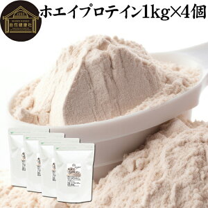 ホエイプロテイン 1kg×4個 WPI ホエイ プロテイン ピュア アイソレート プレーン 甘くない プロテイン 女性 高校生 高齢者 アメリカ産 100% 保存料 無添加 パウダー 粉末 たんぱく質 タンパク