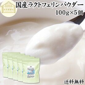 ラクトフェリン パウダー 100g×5個 粉末 ラクトフェリン サプリ 乳酸菌 パウダー サプリメント ビフィズス菌 善玉菌 乳酸菌パウダー ダイエット 送料無料 砂糖不使用 サプリメント 業務用 離乳食 ベビーフード プロバイオティクス プレバイオティクス ペット 犬 猫 フード