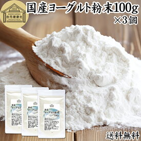 ヨーグルト 粉末 100g×3個 ヨーグルトパウダー 業務用 粉末ヨーグルト 100% 保存料 無添加 無糖 砂糖不使用 乳酸菌 ビフィズス菌 善玉菌 サプリメント 粉ヨーグルト 飲むヨーグルト 離乳食 ベビーフード ペット フード プロバイオティクス プレバイオティクス 発酵 食品