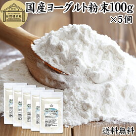 ヨーグルト 粉末 100g×5個 ヨーグルトパウダー 業務用 粉末ヨーグルト 100% 保存料 無添加 無糖 砂糖不使用 乳酸菌 ビフィズス菌 善玉菌 サプリメント 粉ヨーグルト 飲むヨーグルト 離乳食 ベビーフード ペット フード プロバイオティクス プレバイオティクス 発酵 食品