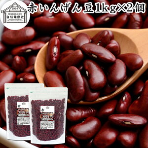 赤いんげん豆 1kg×2個 レッドキドニービーンズ いんげん豆 乾燥 レッドロビア レッドロビヤ インゲン豆 金時豆 レッド キドニービーンズ ラジマ豆 いんげんまめ きんとき豆 100% 生豆 保存料