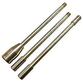 【野良道具製作所】 ALL真鍮製火吹き棒 「野良ブラスター」 【コンパクトver.】 3本継60cm ゴールド 小